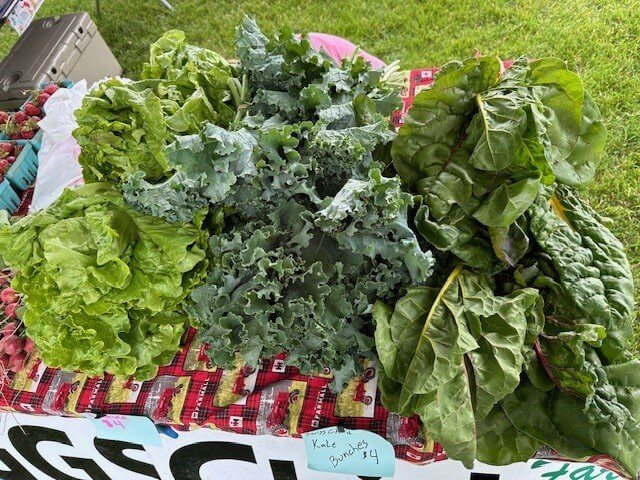 Lettuce on table