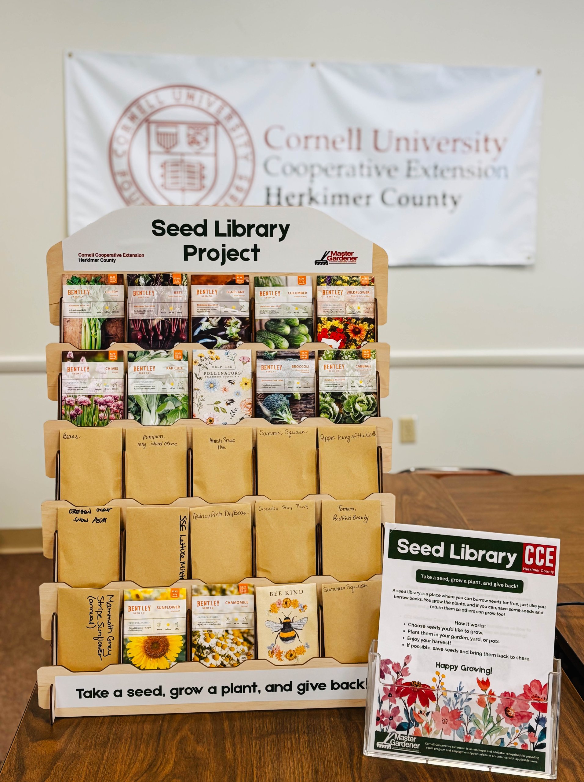 Seed library display